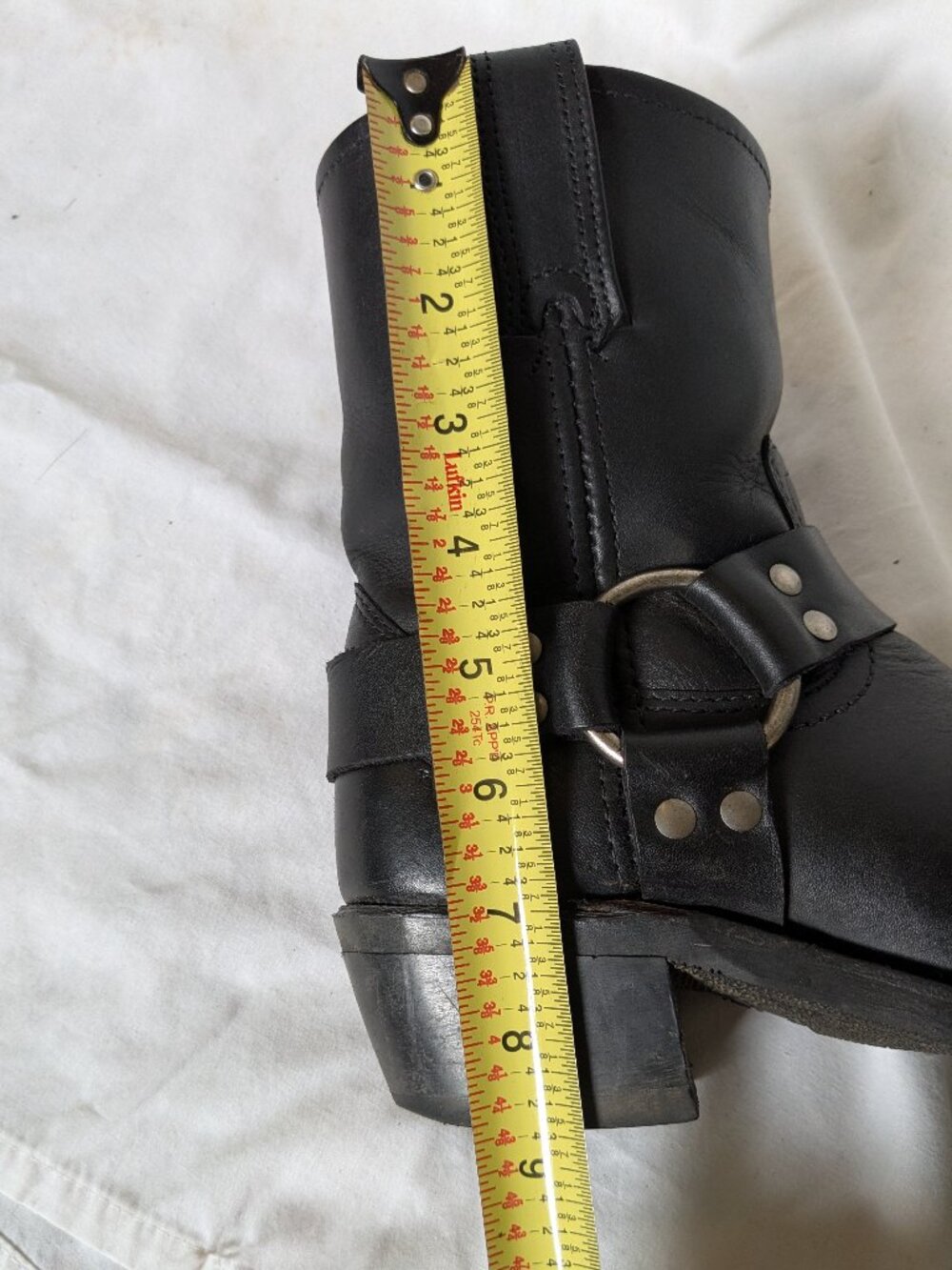Frye Black "Harness 8R" Leather Boots size 6M - Picture 9 of 9